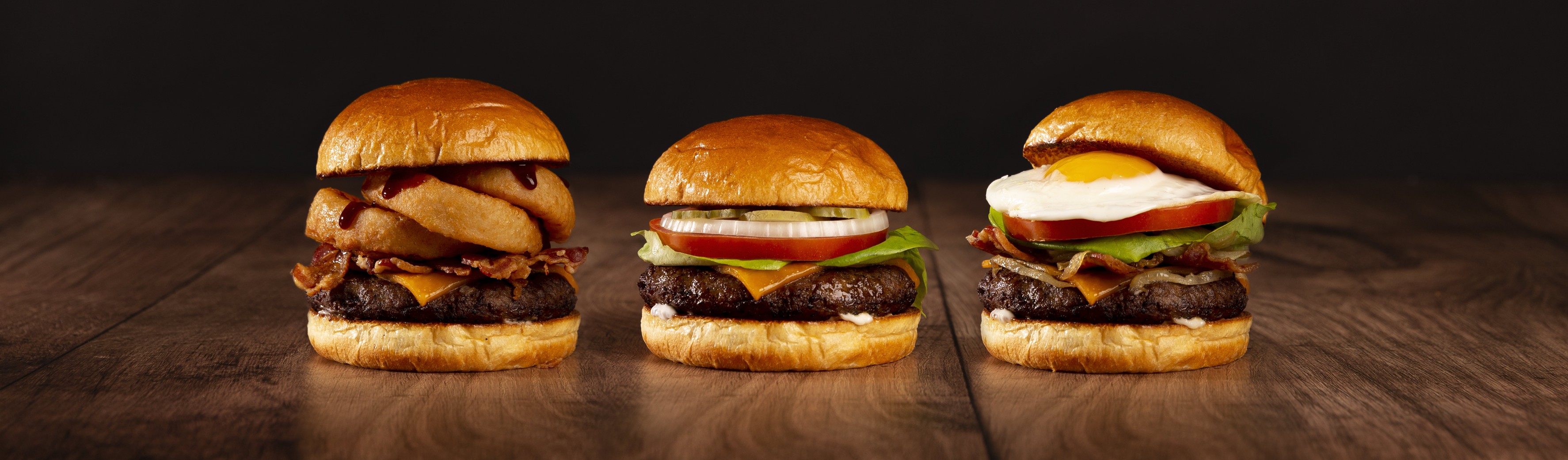 Image of Three Cheeseburgers